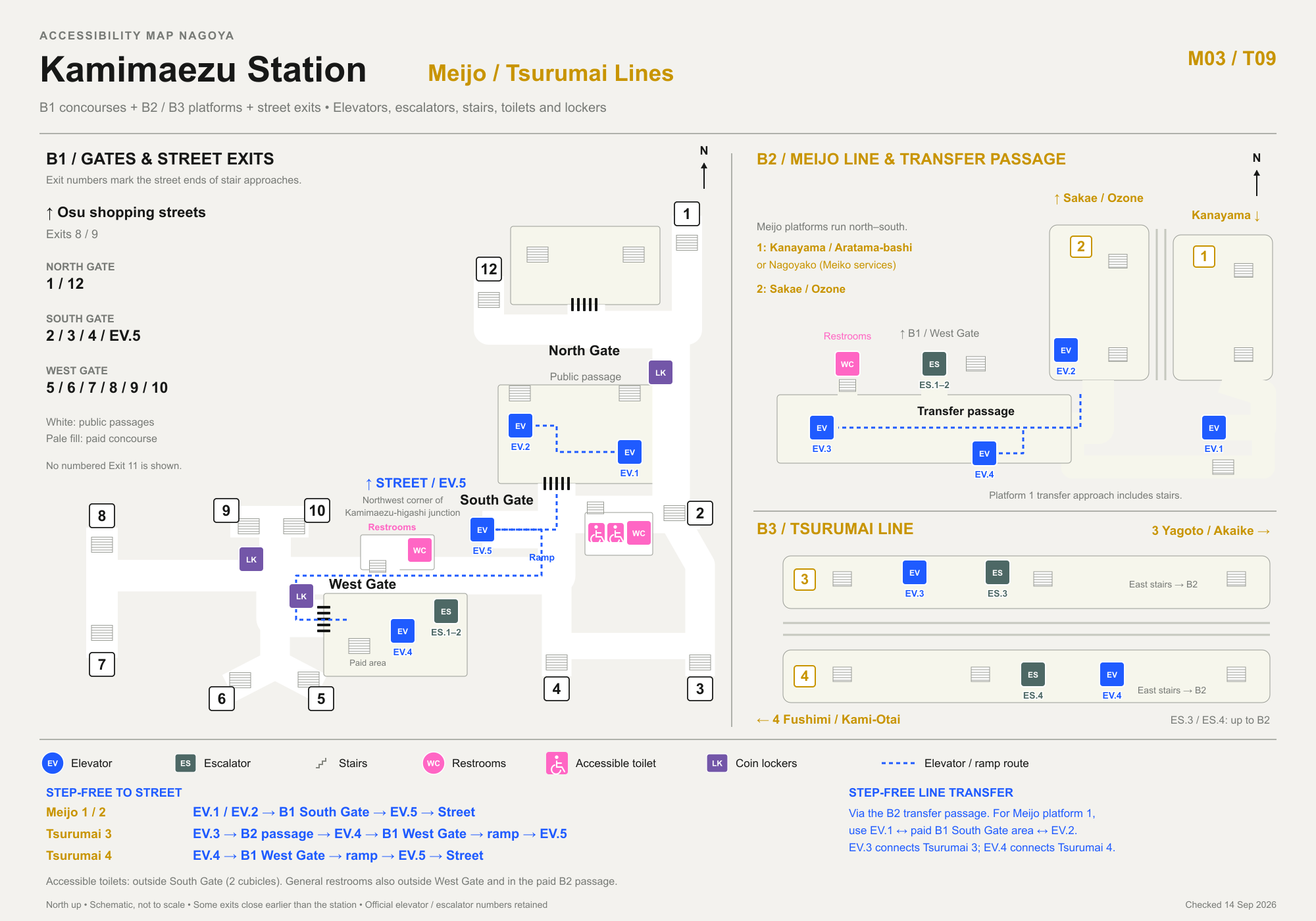 Kamimaezu Station accessibility map